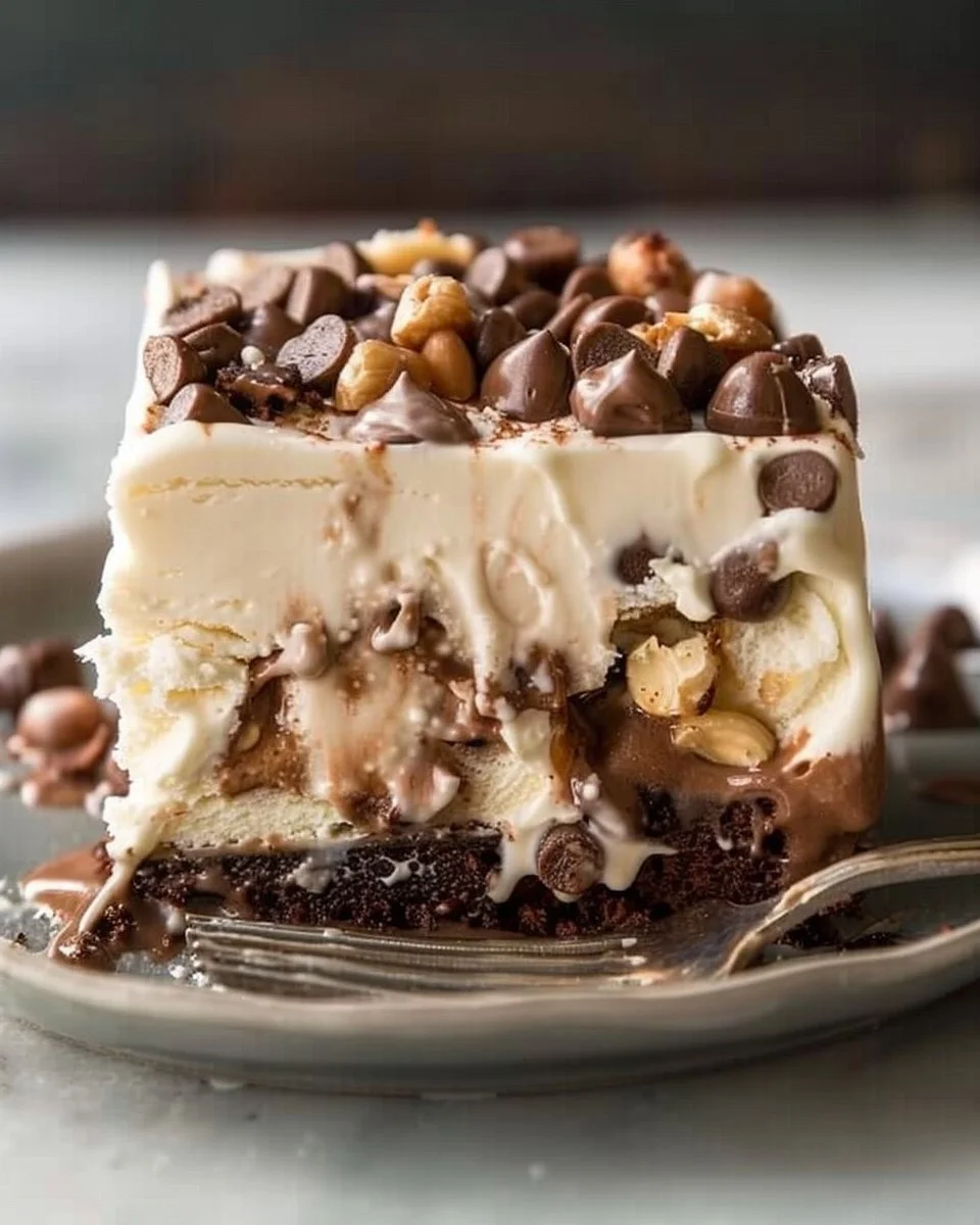 Buster Bar Ice Cream Cake