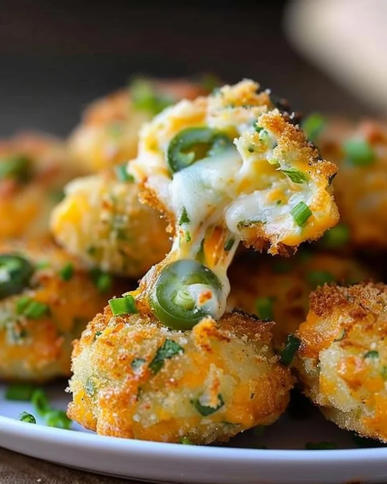 Cheesy Jalapeno Rattlesnake Bites appetizer with jalapenos and cheese