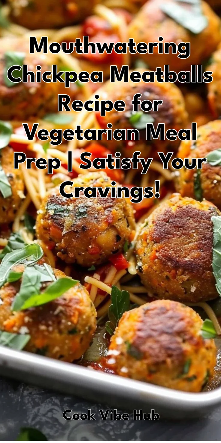 Chickpea Meatballs Recipe for Vegetarian Meal Prep
