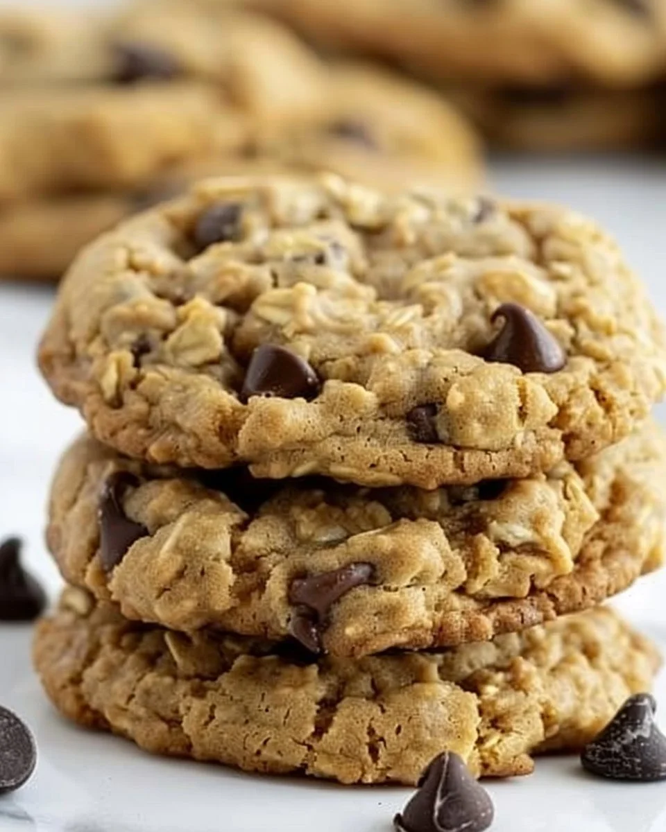 Peanut Butter Oatmeal Chocolate Chip Cookies