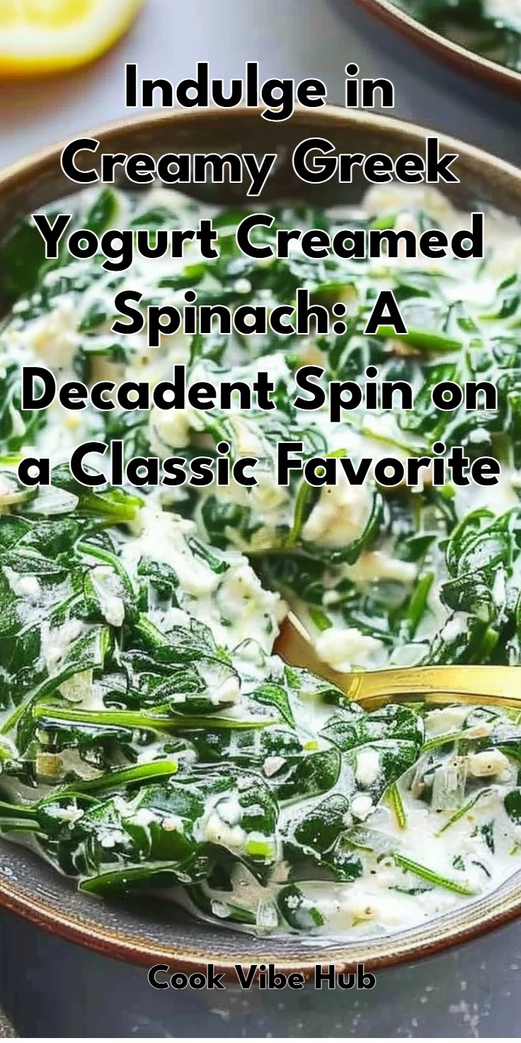 Creamed Spinach with Greek Yogurt