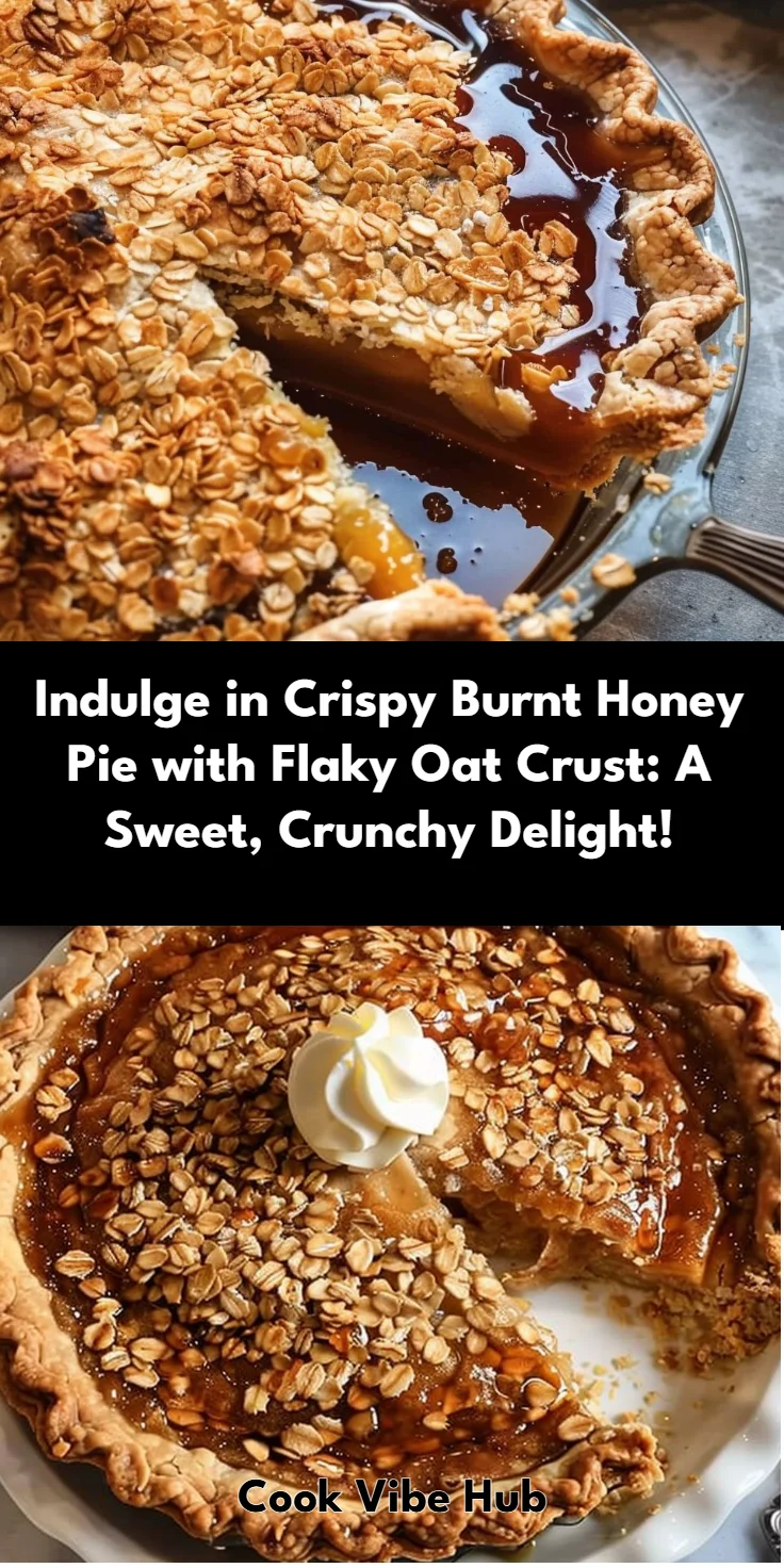Crispy Burnt Honey Pie with Flaky Oat Crust