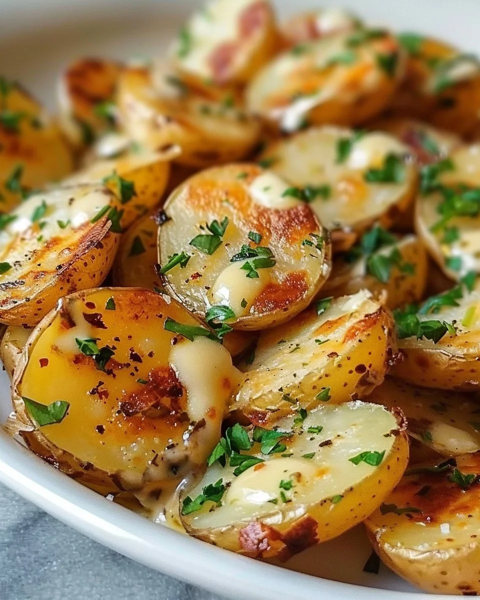Crispy Garlic Butter Potatoes