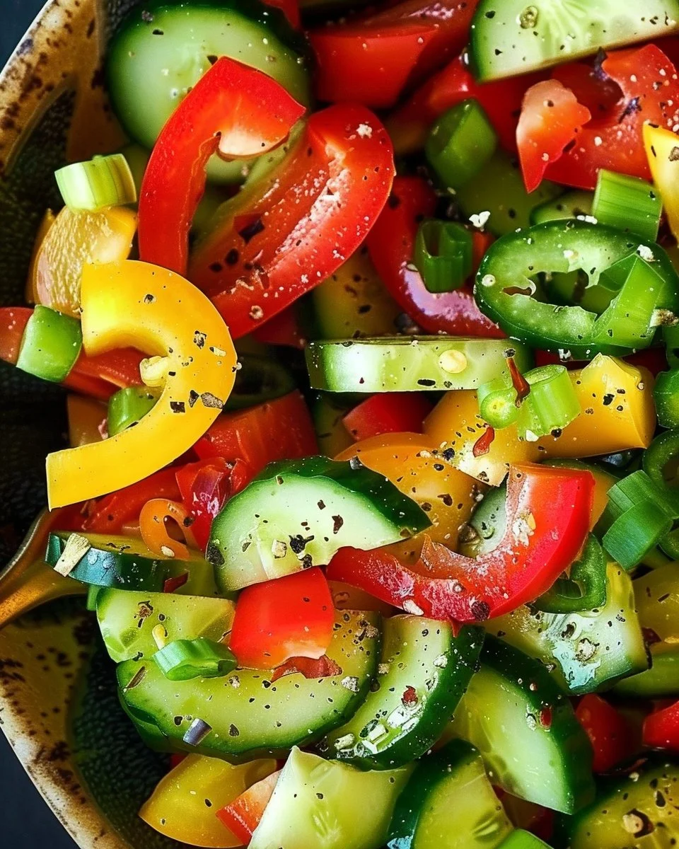Cucumber Bell Pepper Salad