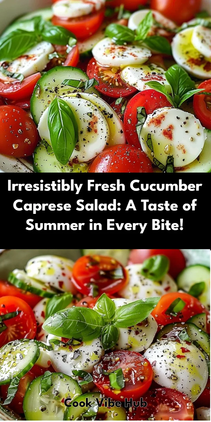 Cucumber Caprese Salad