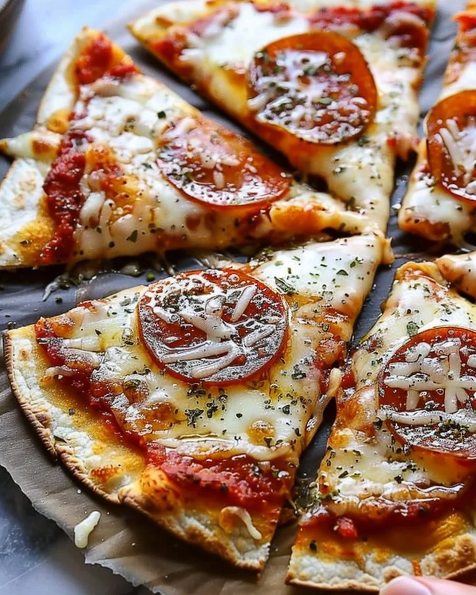 Easy 5 Minute Air Fryer Tortilla Pizza