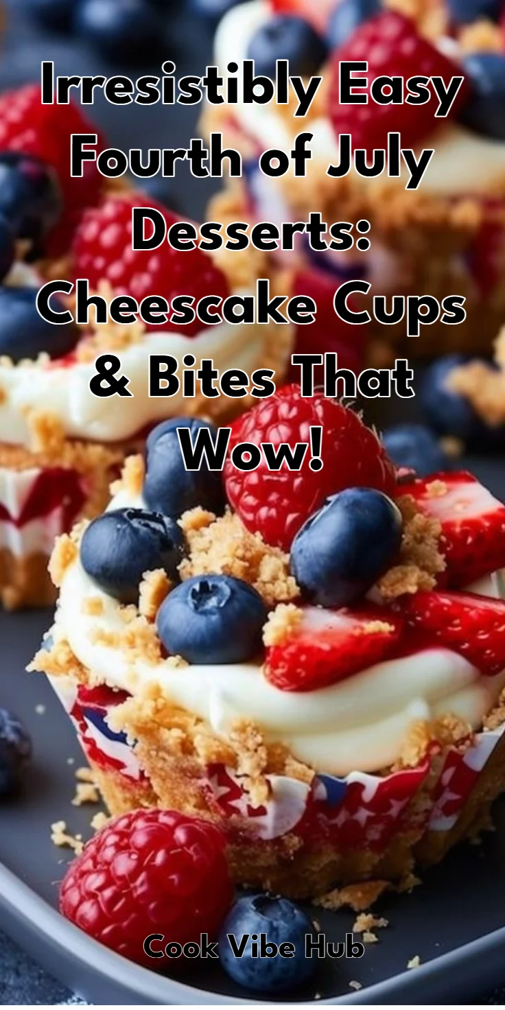Easy Fourth of July Desserts: Cheesecake Cups and Bites