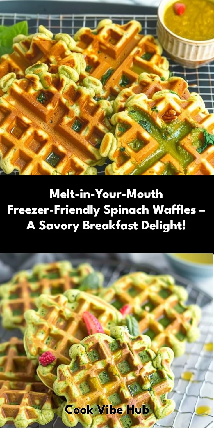 Freezer-Friendly Spinach Waffles