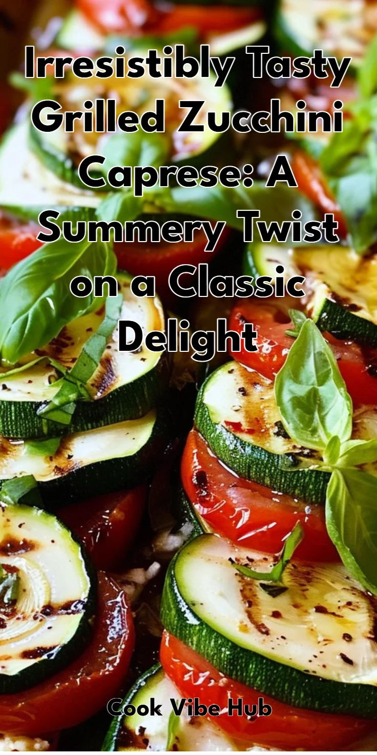 Grilled Zucchini Caprese