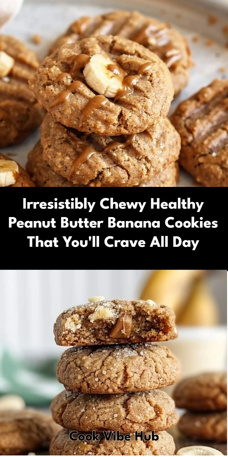 Healthy Peanut Butter Banana Cookies