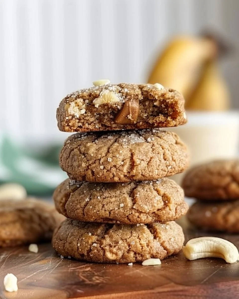 Healthy Peanut Butter Banana Cookies