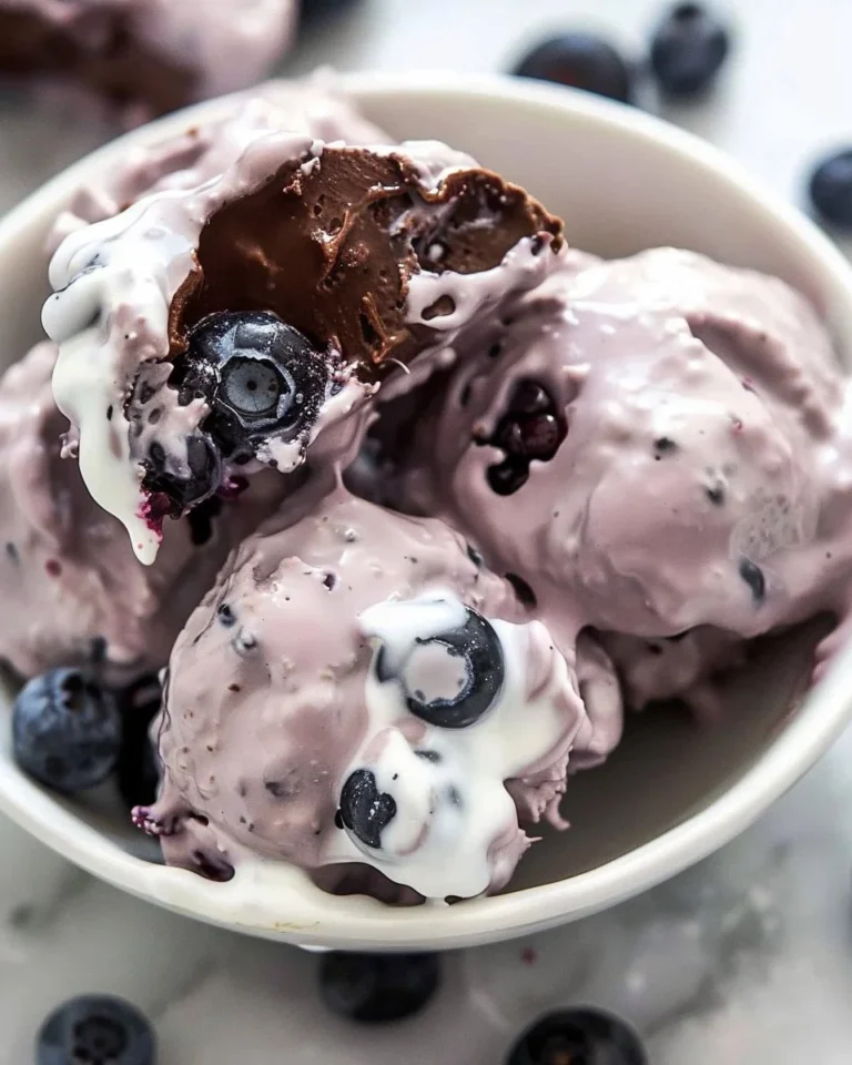 Blueberry Yogurt Clusters made with creamy yogurt and real blueberries