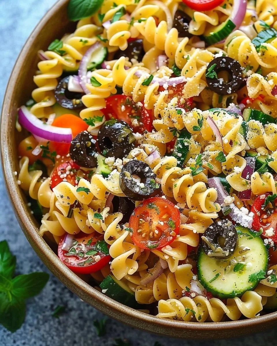 Irresistible Mediterranean Pasta Salad - moanaskitchen