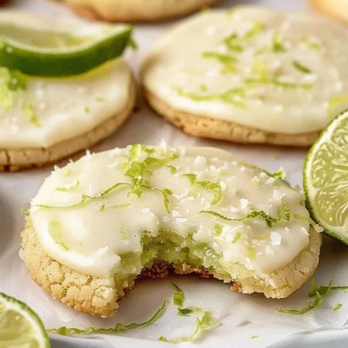 Delicious homemade Key Lime Cookies arranged on a plate