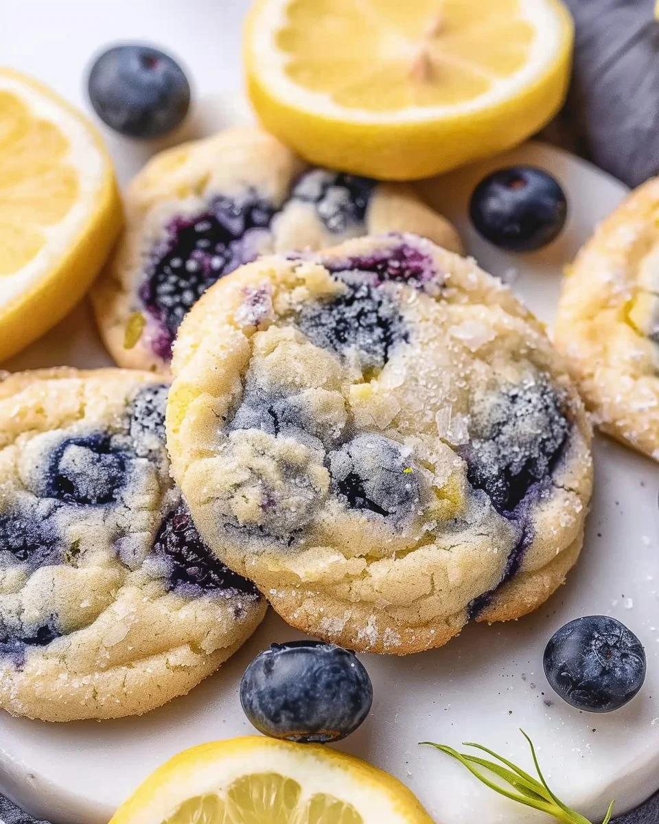Lemon Blueberry Cheesecake Cookies