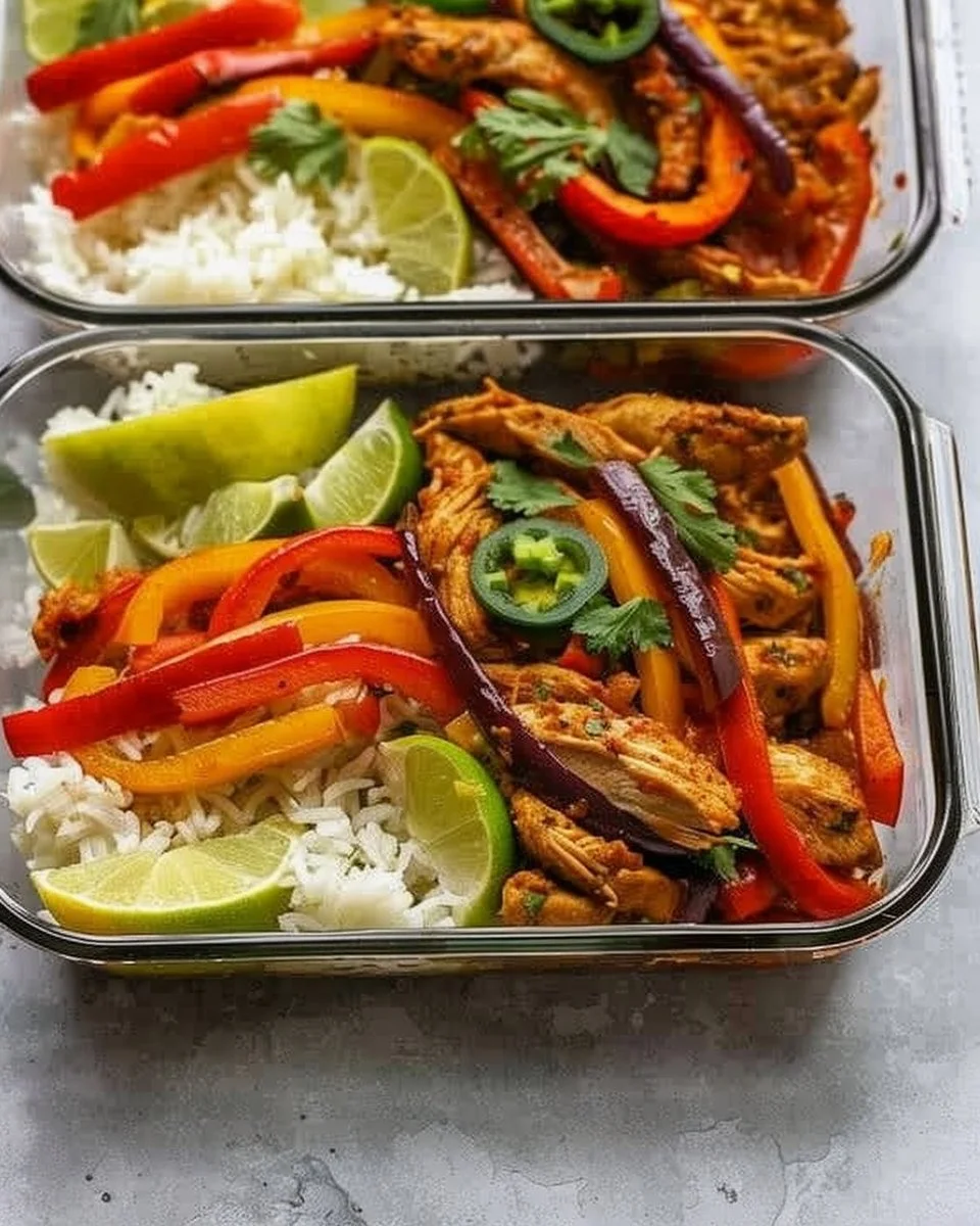 Chicken Fajita Meal Prep Bowls