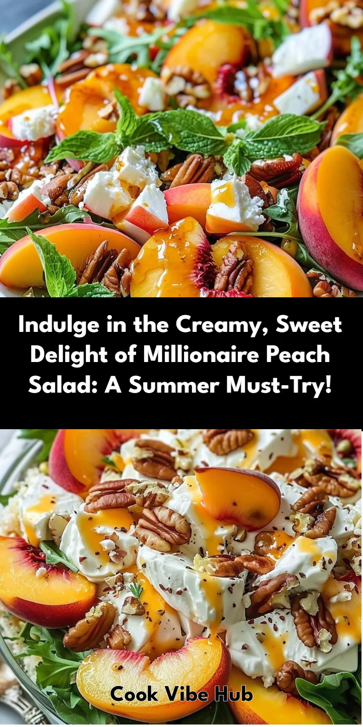 Millionaire-Style Peach Salad Recipe
