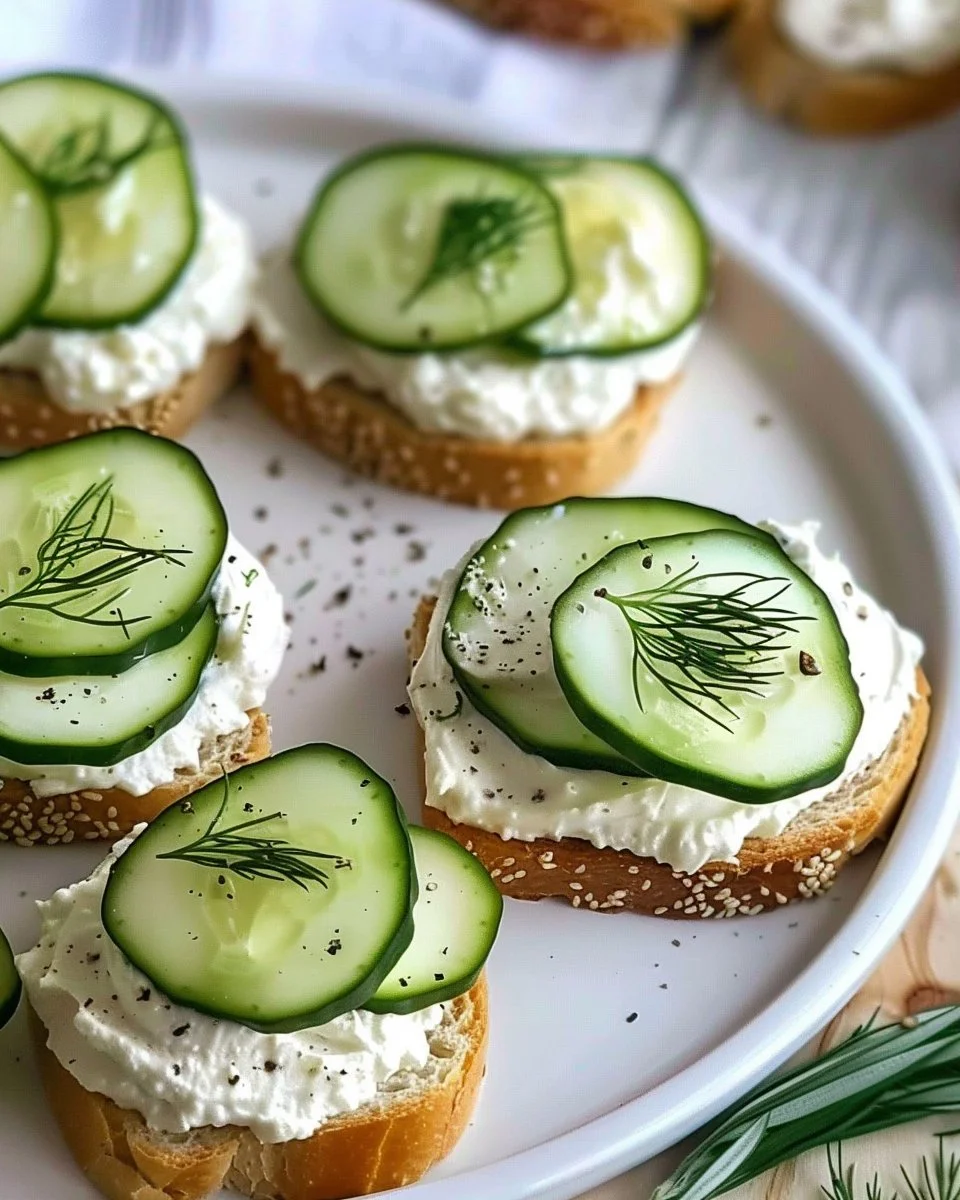 Mini Cucumber Sandwiches