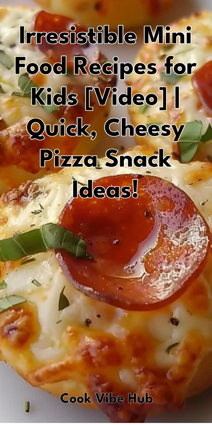 Mini Food Recipes for Kids: Quick Snacks and Easy Pizza