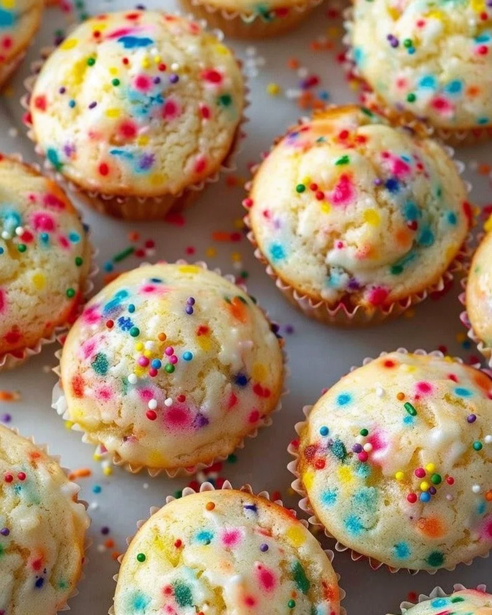 Mini Funfetti Yogurt Muffins