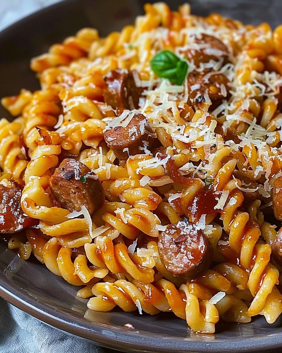 One-Pot Bold Honey BBQ Sausage Pasta