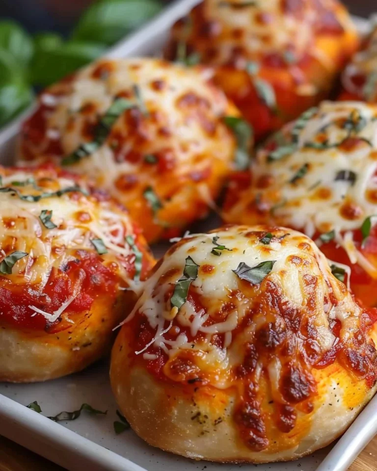 Delicious homemade Pizza Bombs filled with cheese and toppings
