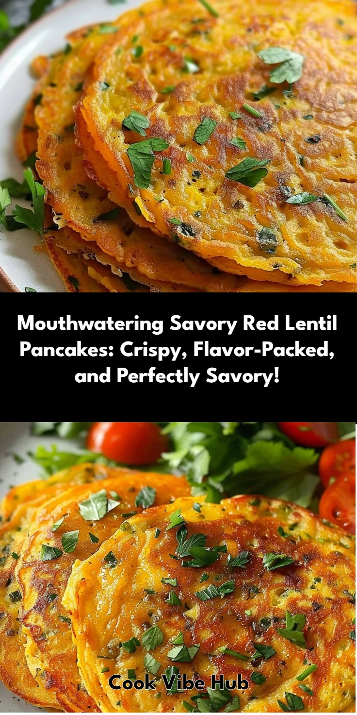 Savory Red Lentil Pancakes