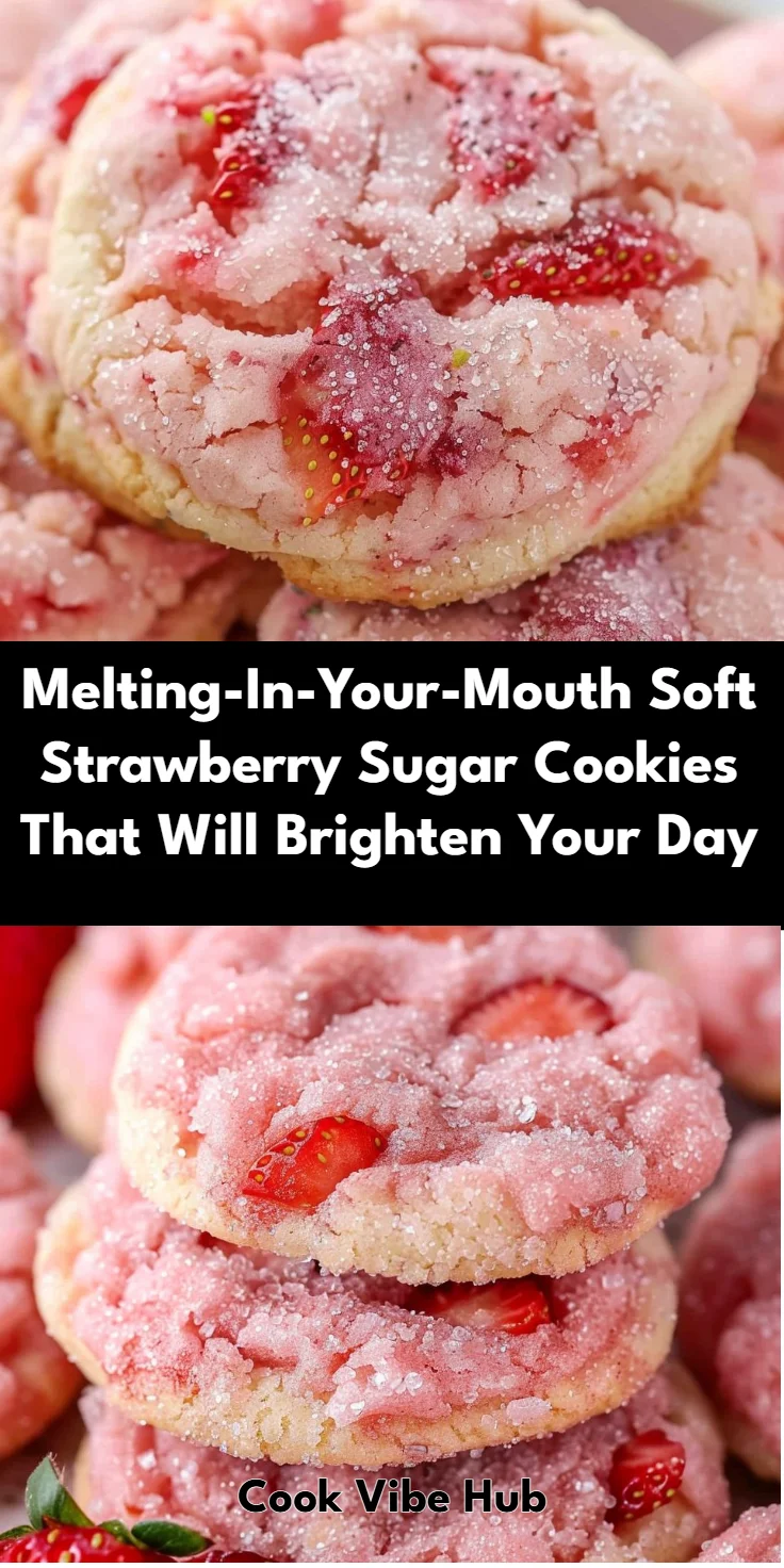 Soft Strawberry Sugar Cookies Recipe