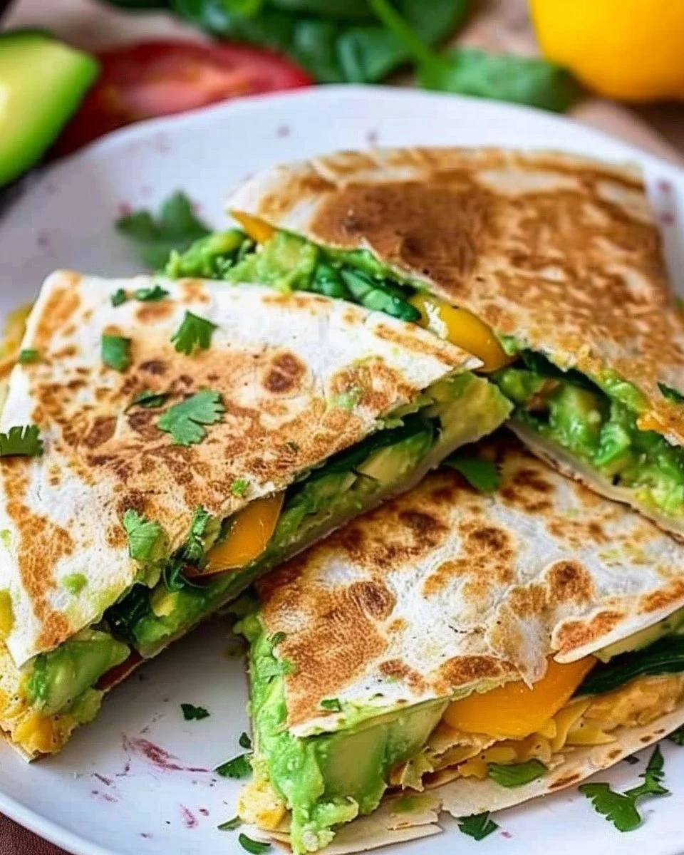 Spinach Avocado Breakfast Quesadilla Recipe | Bulletproof meals, Breakfast with avacado, Healthy meatless breakfast