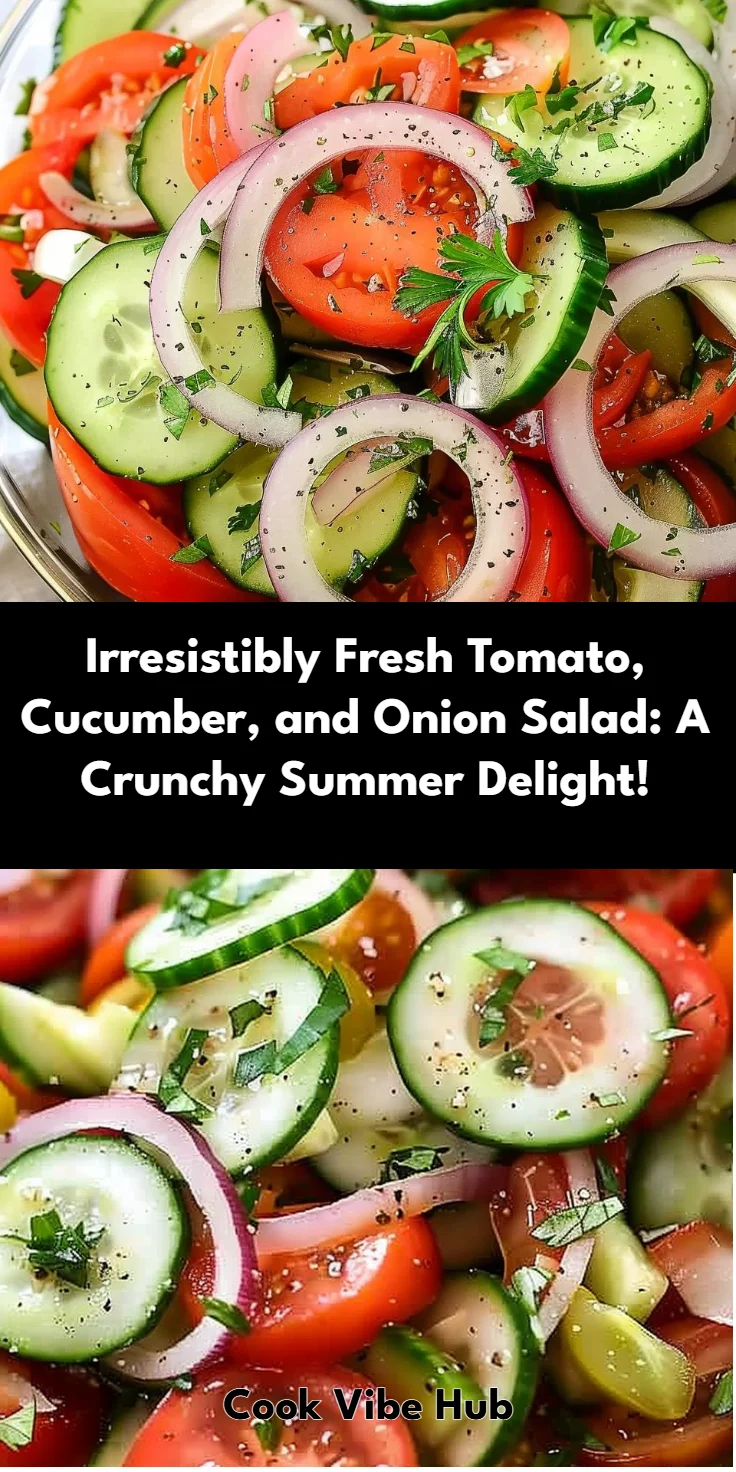 Tomato Cucumber Onion Salad