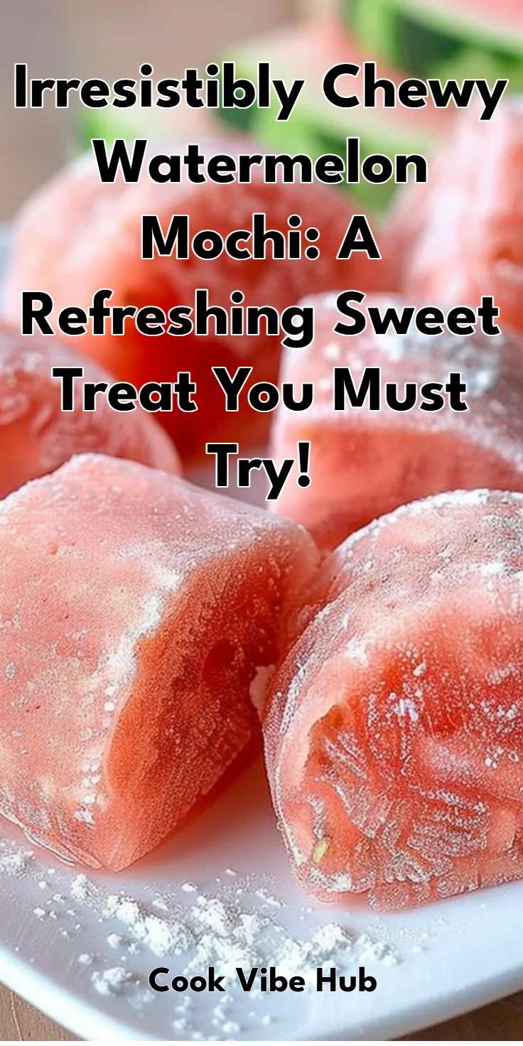 Watermelon Mochi