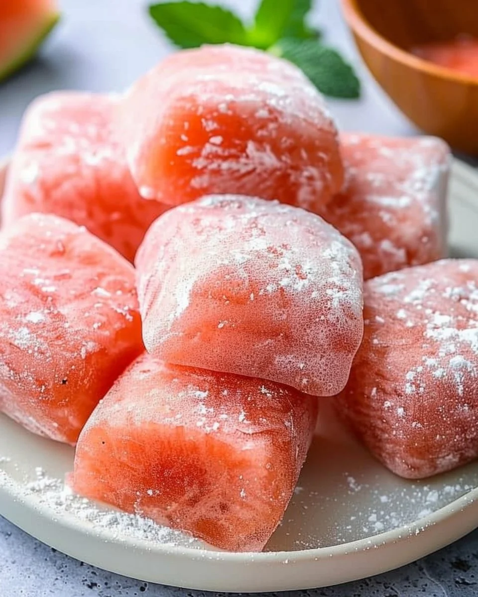 Watermelon Mochi