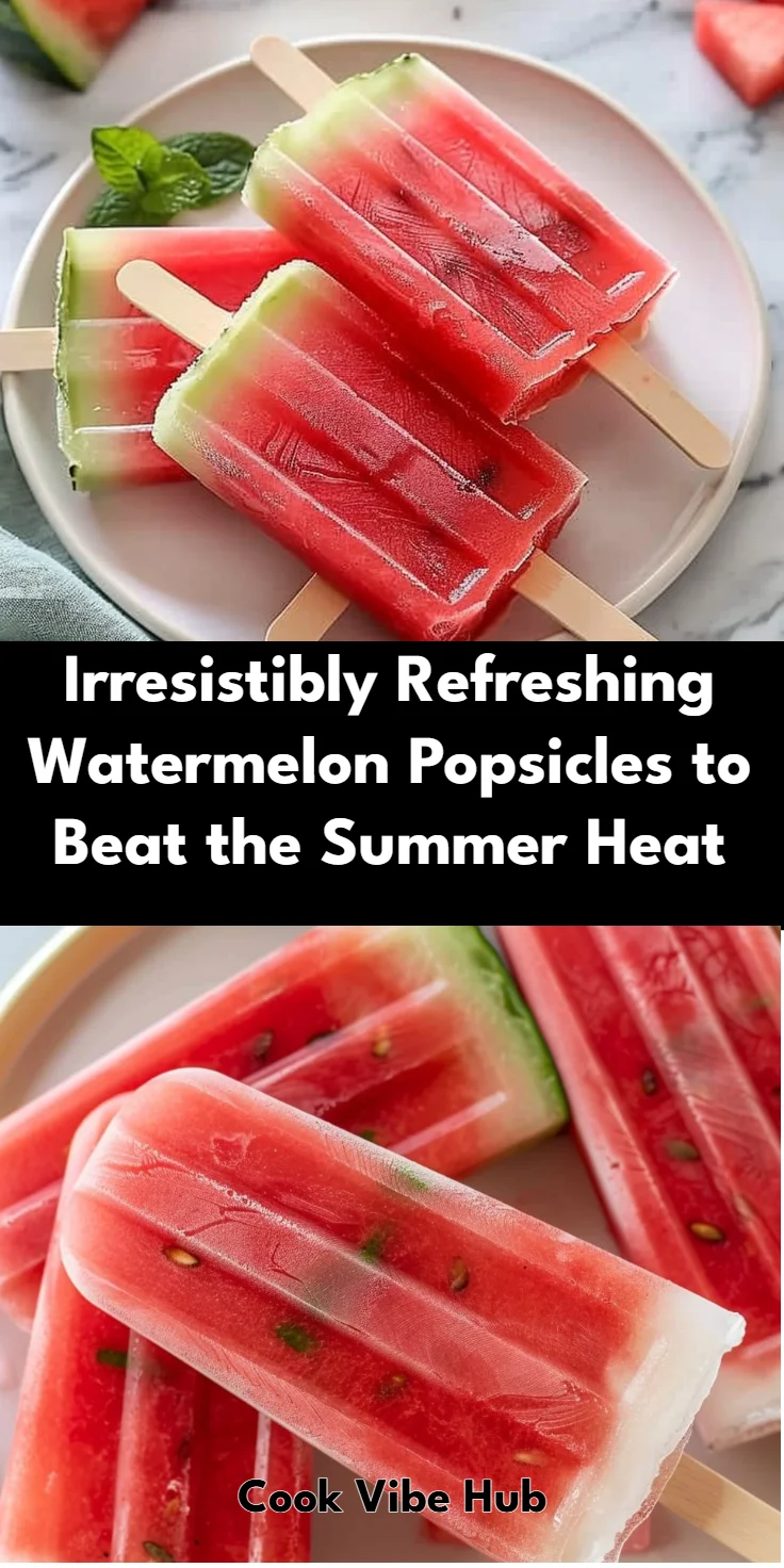 Watermelon Popsicles