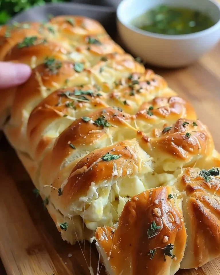 Soft mozzarella stuffed bread with a gooey center, ready in 15 minutes.