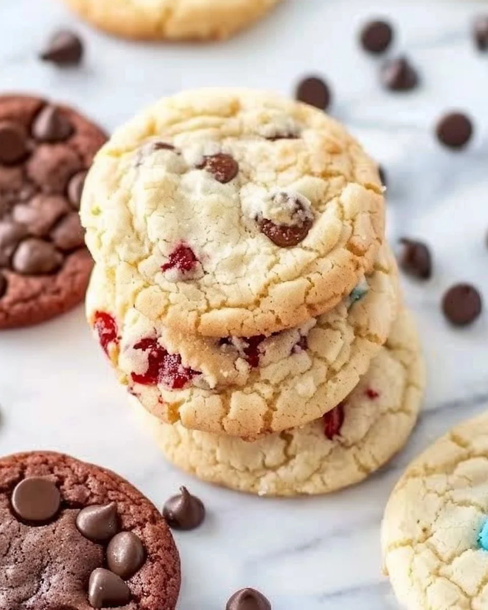 Easy cake mix cookies made with 3 ingredients for a quick dessert.