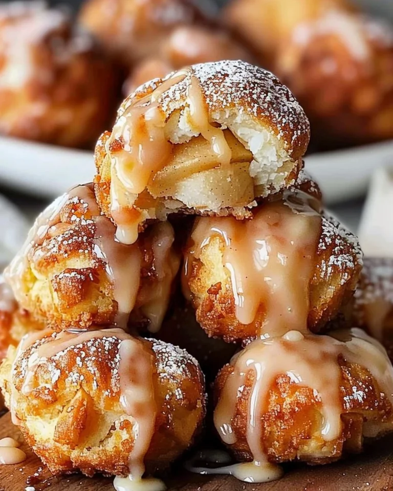 Delectable Air Fryer apple pie bombs served with a scoop of vanilla ice cream