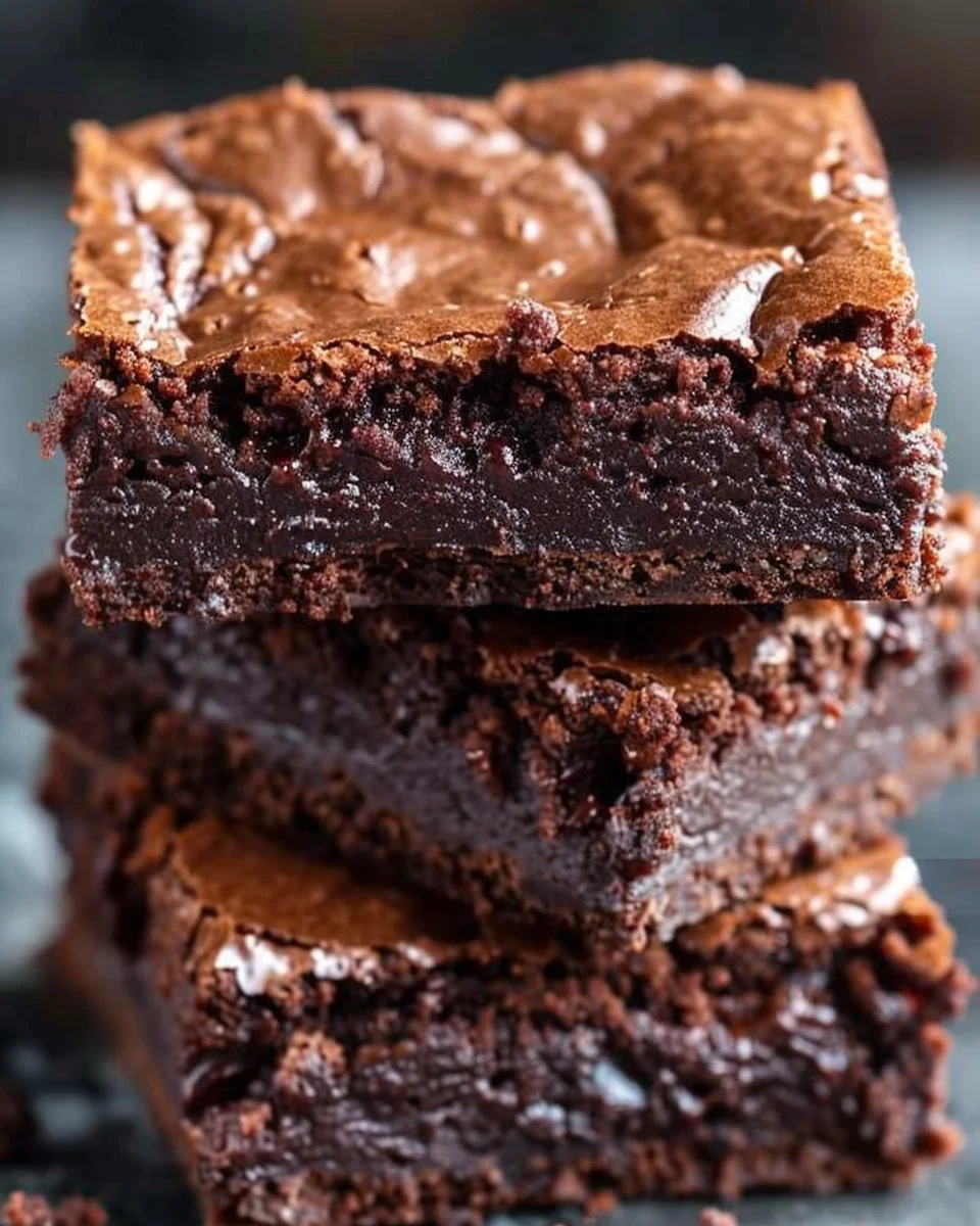 Deliciously decadent Nutella brownies topped with melted chocolate