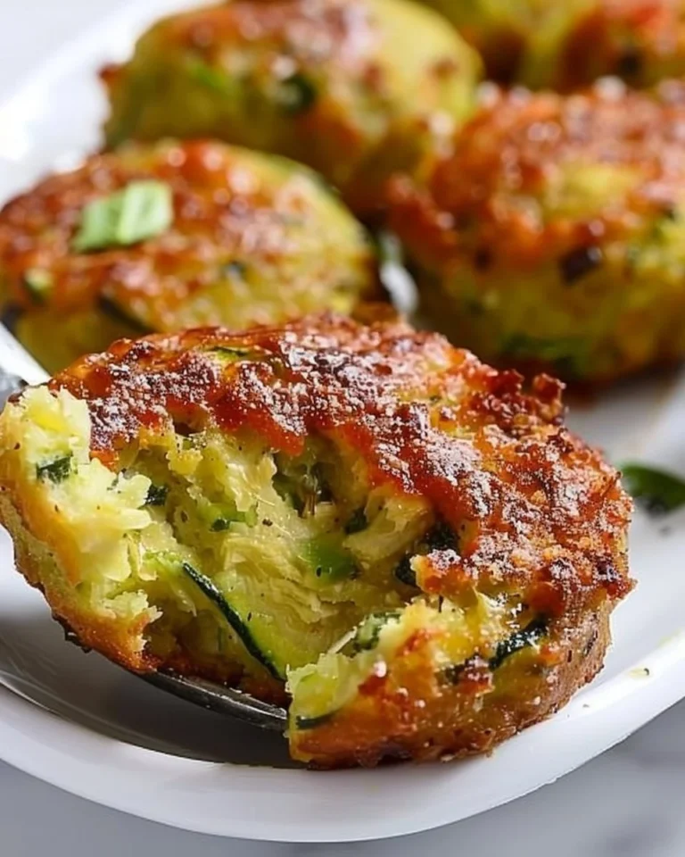 Healthy Zucchini Garlic Bites ready to serve as a tasty appetizer